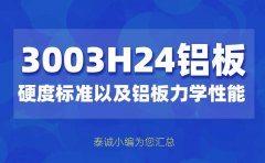 3003h24鋁板硬度標準以及鋁板力學性能